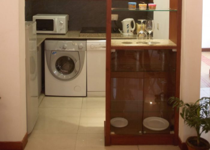 Kitchenette of the 2 BHK Serviced Apartment at Osaka Serviced Apartments in Gurgaon